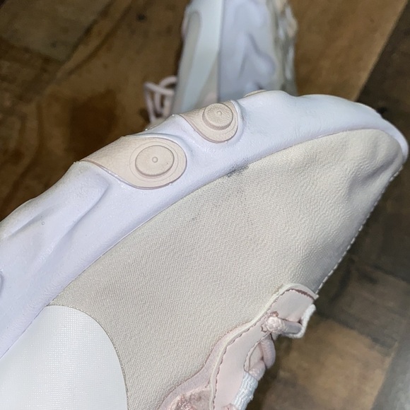 Nike React Element 55 Pale Pink White Running Shoes size 11 woman’s sneakers - Picture 7 of 9